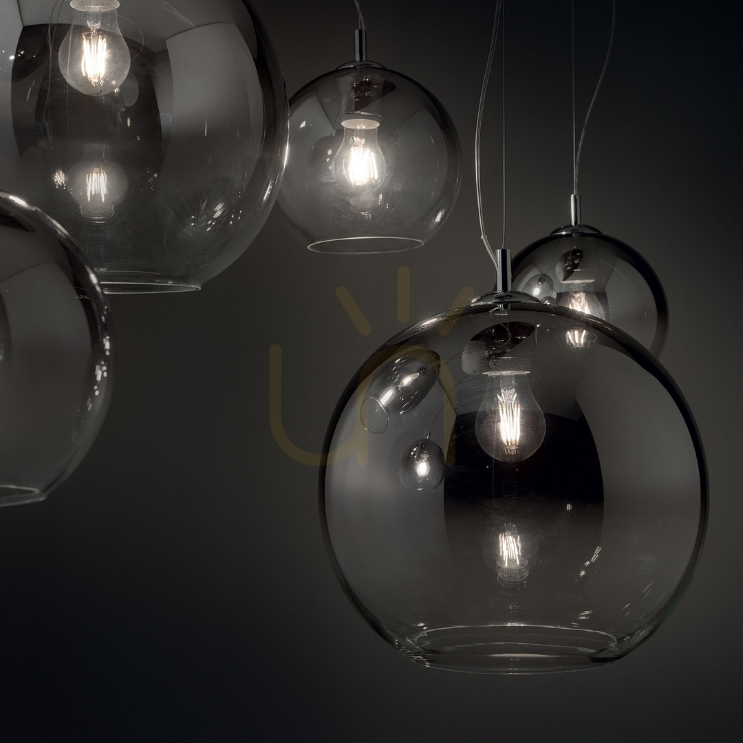 Kontrollera Pendellampa Ideallux NEMO SP1 D30 krom glas 149592 Pendellampa Ideallux NEMO SP1 D30 krom glas 149592