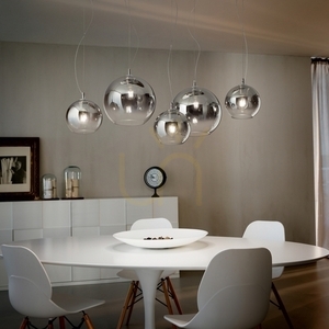 Taklampa Ideallux NEMO SP5 Cromo Sfumato 5-ljus krom glas 138305 2 Taklampa Ideallux NEMO SP5 Cromo Sfumato 5-ljus krom glas 138305 small 2