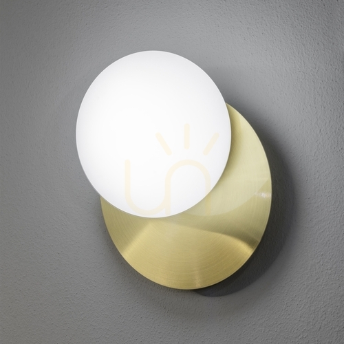 Kontrollera Vägglampa Ideallux NINFEA AP1 BIANCO vit metall glas 20 cm 306940