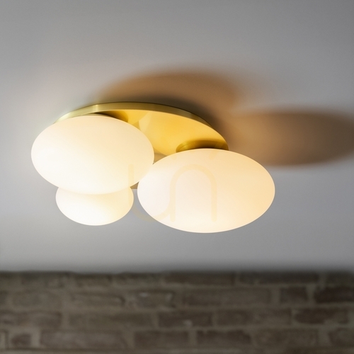 Kontrollera Plafond Ideallux NINFEA PL2 BIANCO vit 306957