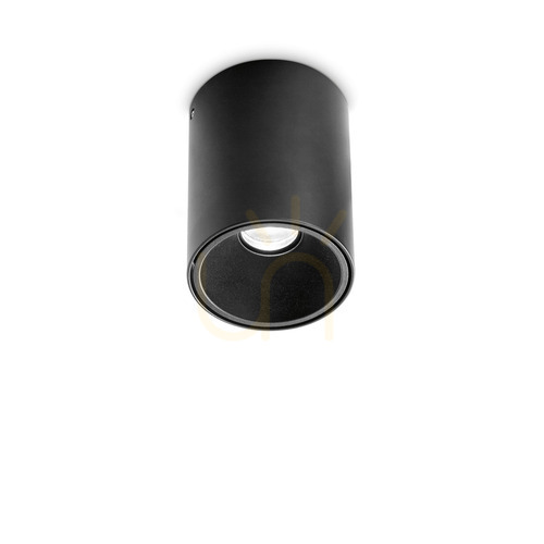 Kontrollera Plafond Ideallux NITRO svart rund LED 10W 8 cm 206004