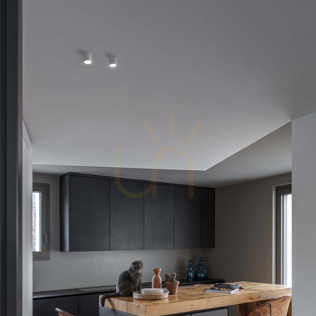 Utsikt Plafond Ideallux NITRO vit LED 15W 7,5 cm 206011 Plafond Ideallux NITRO vit LED 15W 7,5 cm 206011