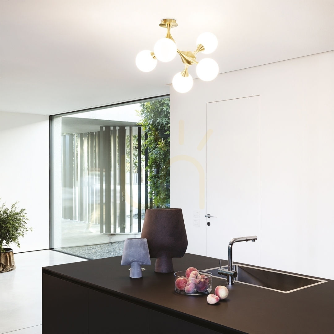 Förhandsvisning Plafond Ideallux Nodi PL5 Cromo 200484 krom 5-ljus Plafond Ideallux Nodi PL5 Cromo 200484 krom 5-ljus