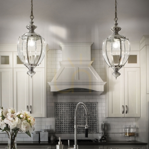 Kontrollera Pendellampa Ideallux NORMA SP1 CROMO krom glas E27 25 cm 094786