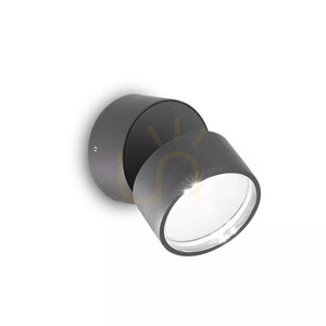 Utomhus vägglampa Ideallux OMEGA Round vit 3000K 7W IP54 285474 small 1