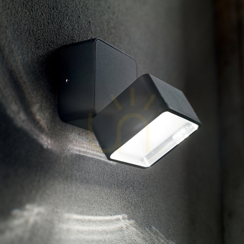 Kontrollera Utomhusvägglampa Ideallux OMEGA Square antracit LED 7W 4000K 285511