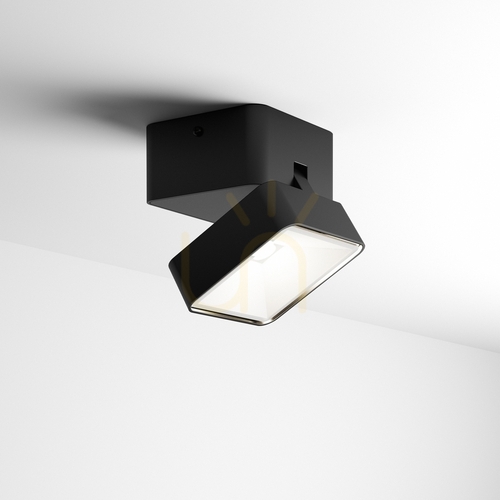 Kontrollera Utomhus vägglampa Ideallux OMEGA Square svart 4000K 7W 285535