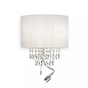 Vägglampa Ideallux Opera AP3 vit kristall 068268 small 1