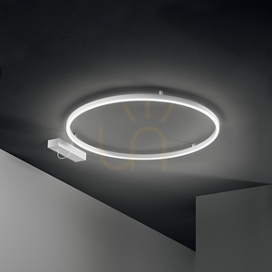 Plafond Ideallux Oracle Slim D70 vit LED 3000K 265995 small 2