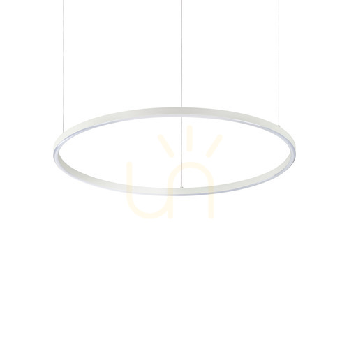 Kontrollera Pendellampa Ideallux Oracle Slim D70 rund vit LED 3000K 229485