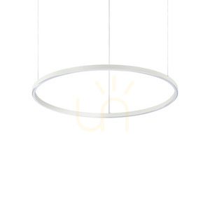 Pendellampa Ideallux Oracle Slim D70 rund vit LED 3000K 229485 small 0