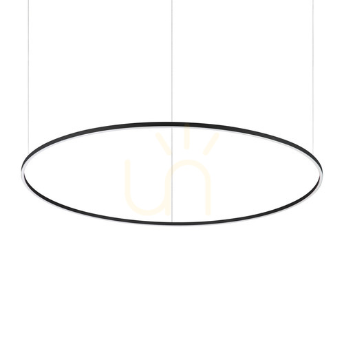 Kontrollera Pendellampa Ideallux Oracle Slim D150 svart LED 3000K 285061