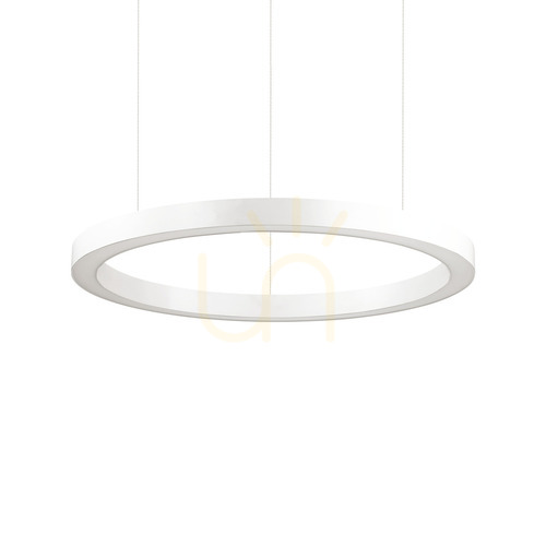 Kontrollera Pendellampa Ideallux Oracle SP D70 Bianchi vit LED 35W 211381
