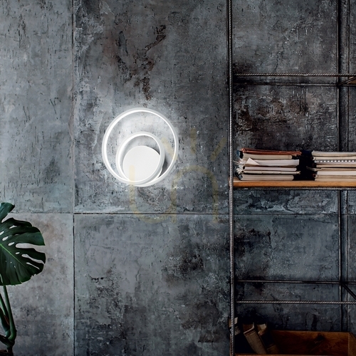 Kontrollera Vägglampa Ideallux OZ AP DALI vit LED 28W 3000K 304489