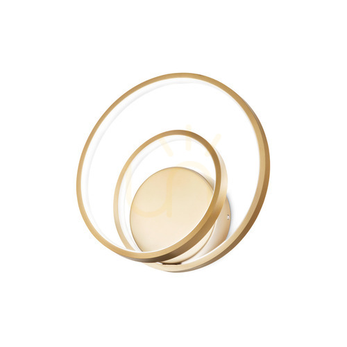 Kontrollera Vägglampa Ideallux OZ AP DALI mässing LED 28W 3000K 304502
