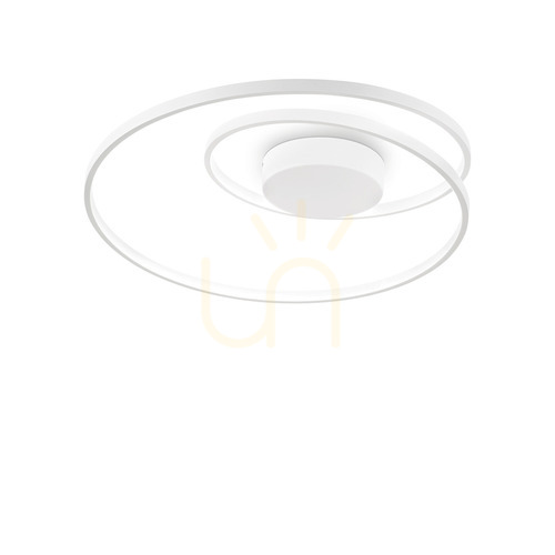 Kontrollera Plafond Ideallux OZ PL DALI Bianco vit 60 cm LED 48W 304519