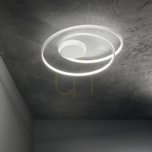 Kontrollera Plafond Ideallux OZ DALI mässing LED 60 cm 48W 304533