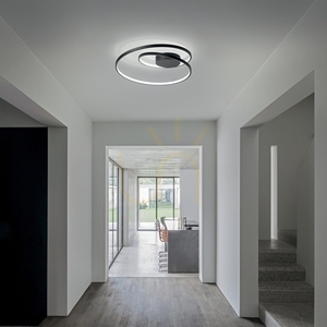 Plafond Ideallux OZ BIANCO vit LED 60 cm 47W 253688 small 1