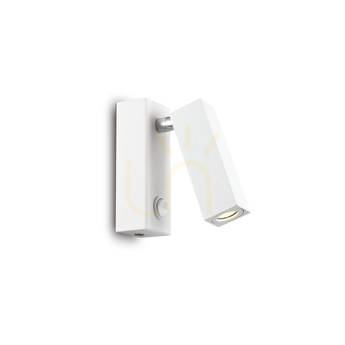 Kontrollera Vägglampa Ideallux PAGE AP Square vit LED 3W metall 142258