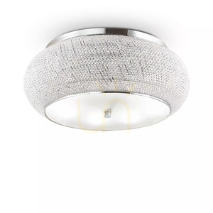 Plafond Ideallux Pasha PL14 Cromo krom kristall 65 cm 164991 1 Plafond Ideallux Pasha PL14 Cromo krom kristall 65 cm 164991 small 1