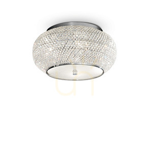 Plafond Ideallux Pasha PL6 krom kristall 40 cm 100784 small 0