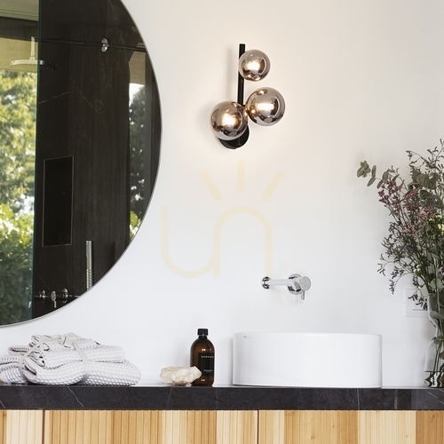 Kontrollera Vägglampa Ideallux Perlage AP1 Ambra mässing/amber glas G9 317809