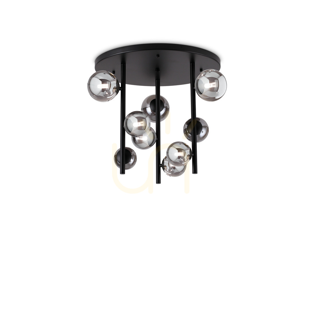 Kontrollera Plafond Ideallux Perlage PL9 Fumé 50 cm 328416 Plafond Ideallux Perlage PL9 Fumé 50 cm 328416