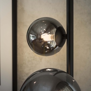 Stående lampa Ideallux Perlage PT4 Fumé svart glas metall 306988 4 Stående lampa Ideallux Perlage PT4 Fumé svart glas metall 306988 small 4