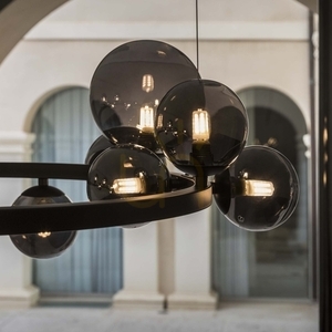 Pendellampa Ideallux Perlage SP14 vit mässing glas 85 cm 283814 5 Pendellampa Ideallux Perlage SP14 vit mässing glas 85 cm 283814 small 5