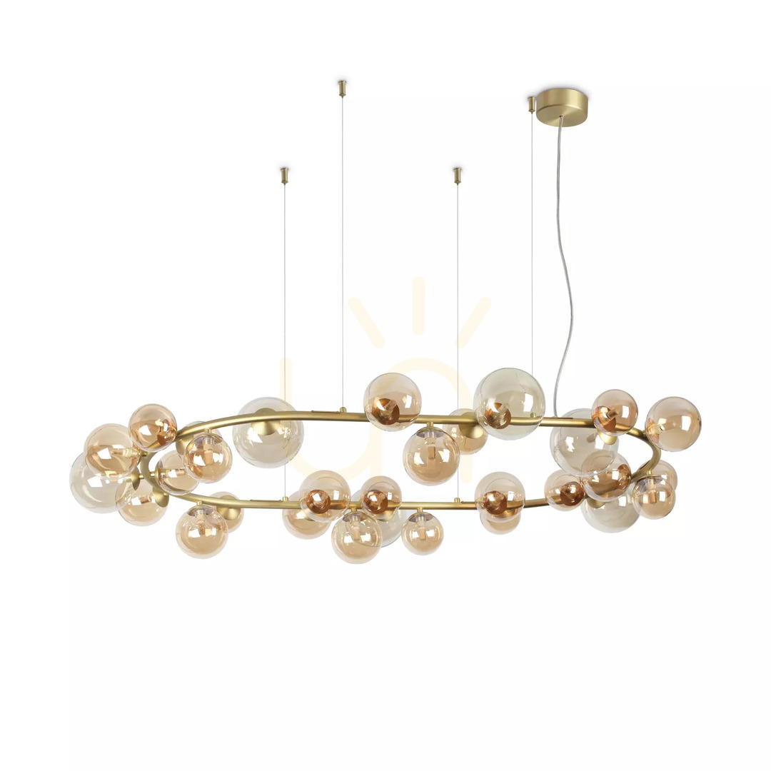 Förhandsvisning Pendellampa Ideallux Perlage SP30 Fumé 30-ljus 296753 Pendellampa Ideallux Perlage SP30 Fumé 30-ljus 296753