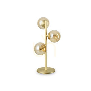 Bordslampa Ideallux PERLAGE TL3 Ambra bärnsten glas metall 322759 0 Bordslampa Ideallux PERLAGE TL3 Ambra bärnsten glas metall 322759 small 0