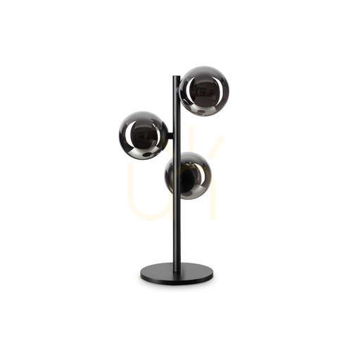Kontrollera Bordslampa Ideallux PERLAGE TL3 Fume glas metall 292465