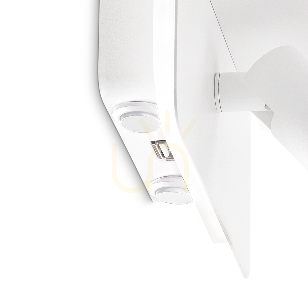 Förhandsvisning Vägglampa Ideallux Piano AP Bianco vit LED 10W 2-ljus 287317 Vägglampa Ideallux Piano AP Bianco vit LED 10W 2-ljus 287317