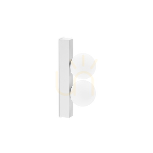 Kontrollera Vägglampa Ideallux Binomio AP2 vit LED 6W 328270