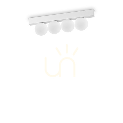 Kontrollera Plafond Ideallux Binomio vit LED 12W 30,9 cm 328232