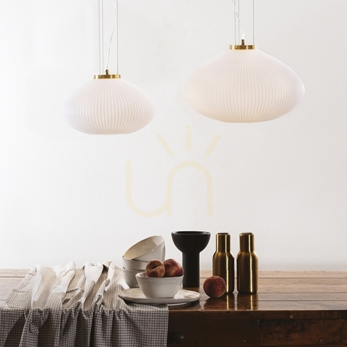 Kontrollera Pendellampa Ideallux Plissé SP1 D35 krom 285184