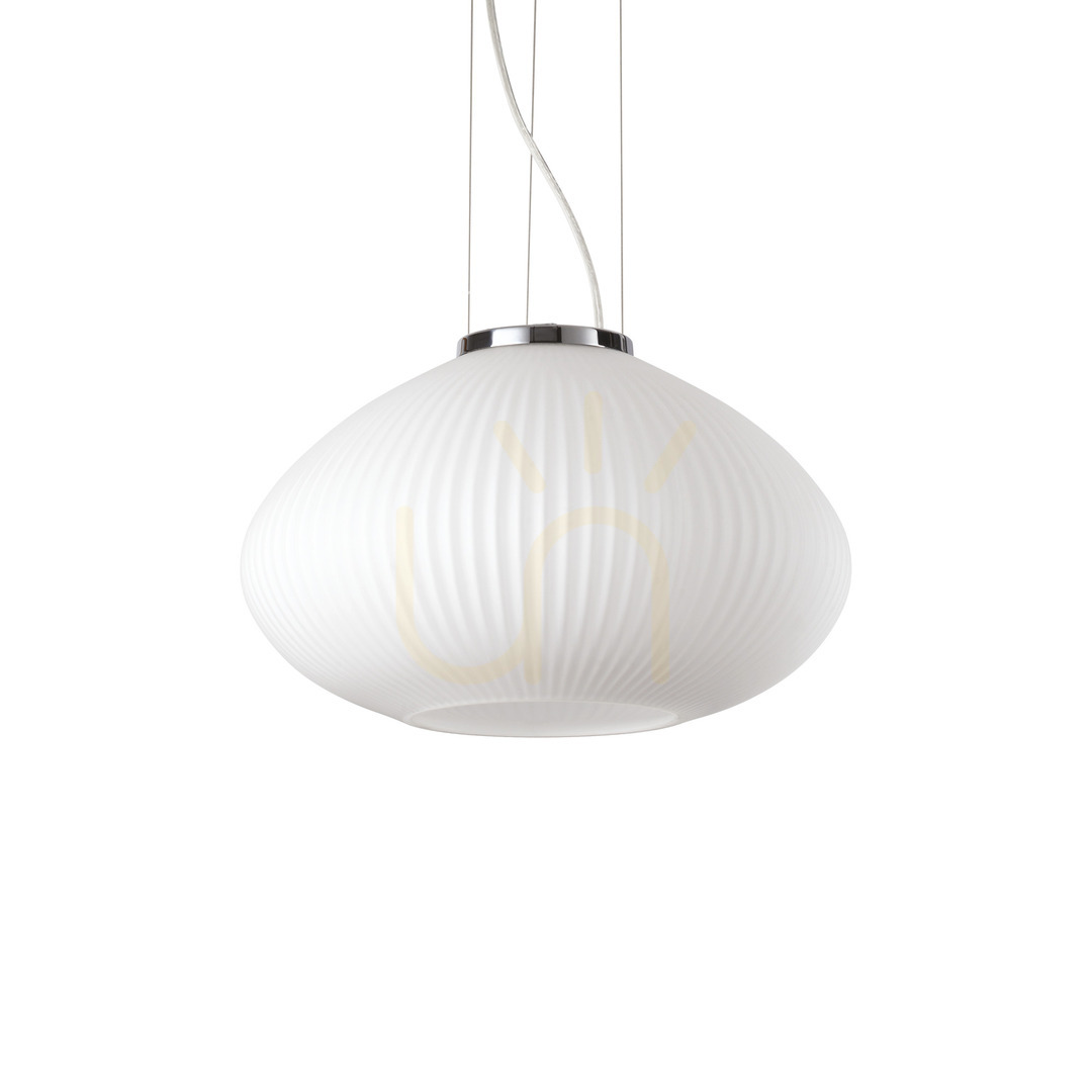 Kontrollera Pendellampa Ideallux Plissé SP1 D35 krom 285184 Pendellampa Ideallux Plissé SP1 D35 krom 285184