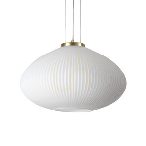 Pendellampa Ideallux Plisse SP1 D45 mässing 285191 0 Pendellampa Ideallux Plisse SP1 D45 mässing 285191 small 0