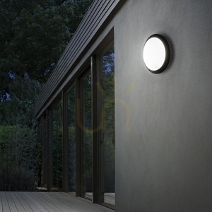 Utomhus vägglampa Ideallux POLAR svart 30 cm E27 SKU 096674 small 2