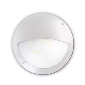 Utomhus vägglampa Ideallux Polar vit Ø30 cm 096681 small 1