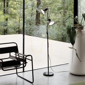 Stående lampa Ideallux Polly PT2 svart metall 154 cm 061139 small 1