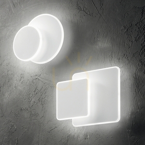 Vägglampa Ideallux Pouche AP Square vit LED 15W 25 cm 259352 small 1