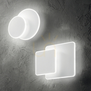 Vägglampa Ideallux Pouche AP Square vit LED 15W 25 cm 259352 small 2