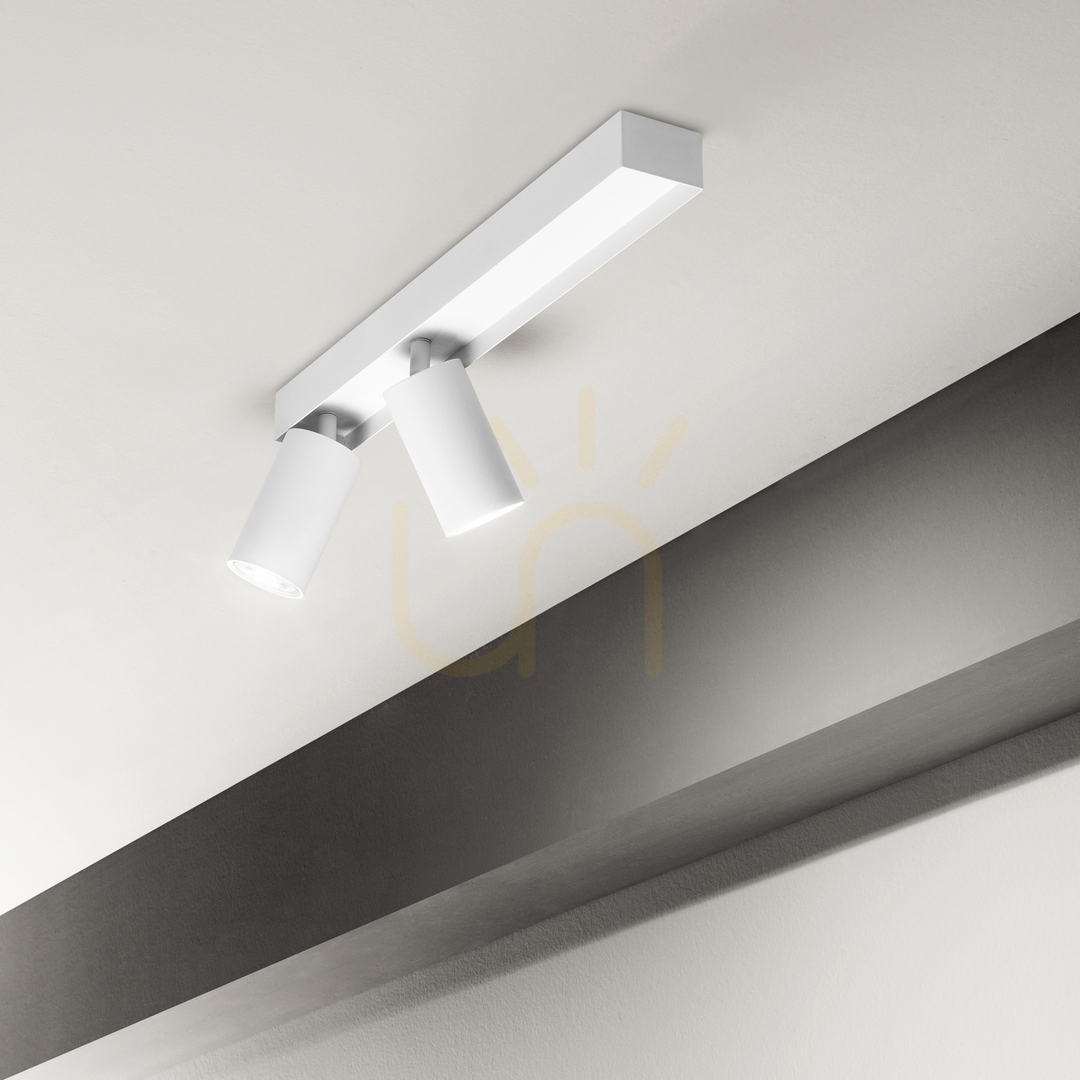 Utsikt Plafond Ideallux Profilo PL2 Bianco vit 45 cm GU10 314716 Plafond Ideallux Profilo PL2 Bianco vit 45 cm GU10 314716