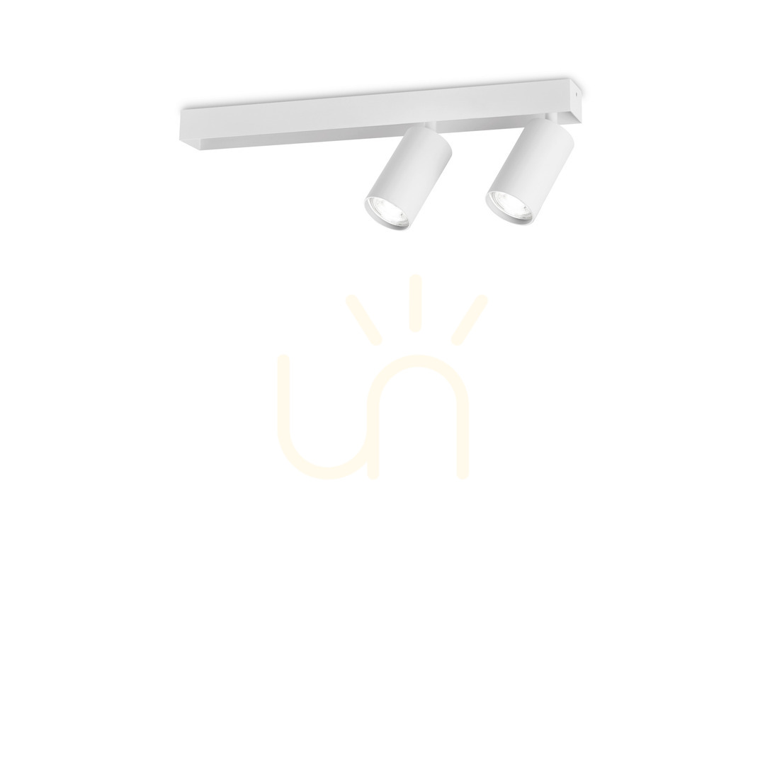 Förhandsvisning Plafond Ideallux Profilo PL2 Bianco vit 45 cm GU10 314716 Plafond Ideallux Profilo PL2 Bianco vit 45 cm GU10 314716