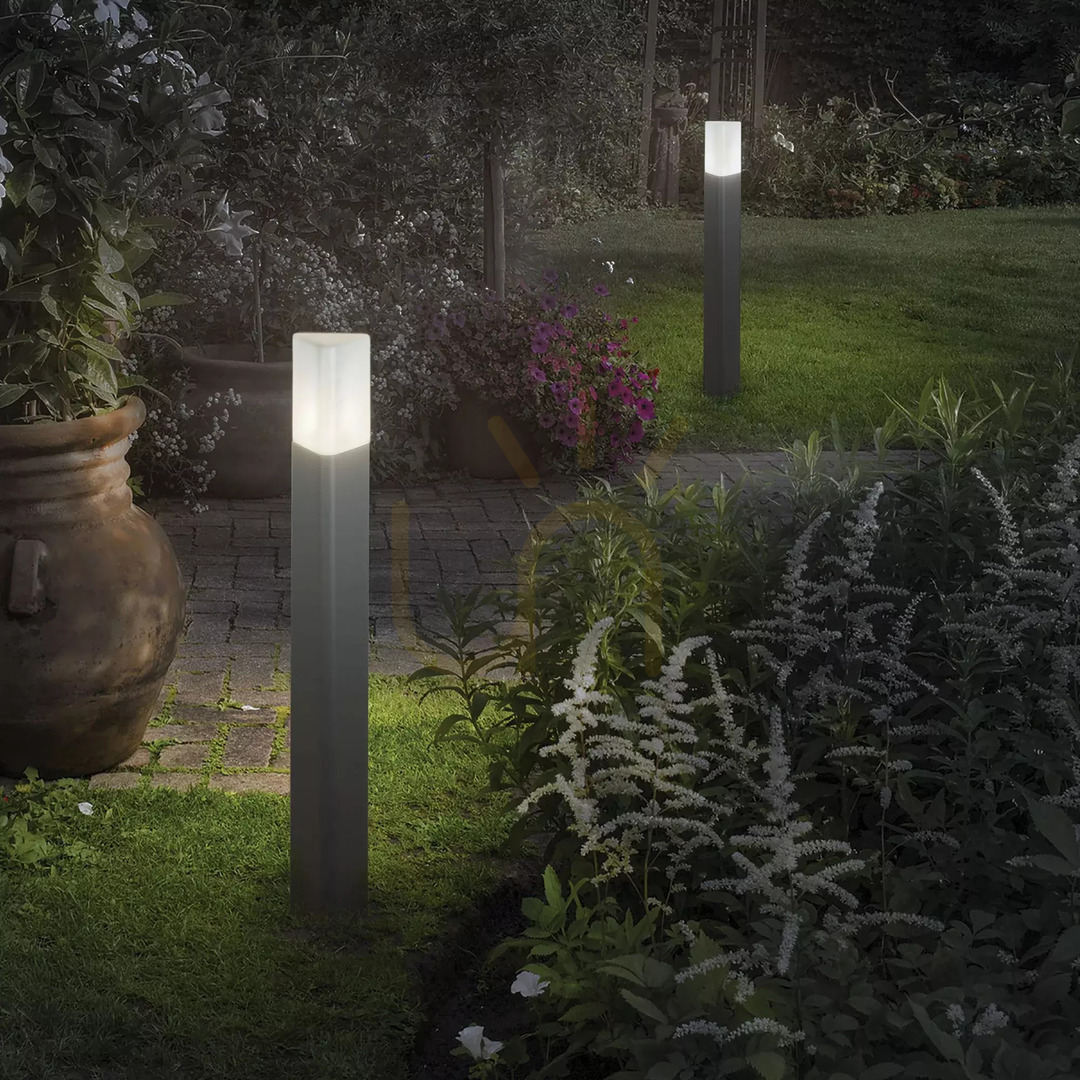 Utsikt Utomhusstående lampa Ideallux PULSAR PT1 antracit 80 cm 135908 Utomhusstående lampa Ideallux PULSAR PT1 antracit 80 cm 135908