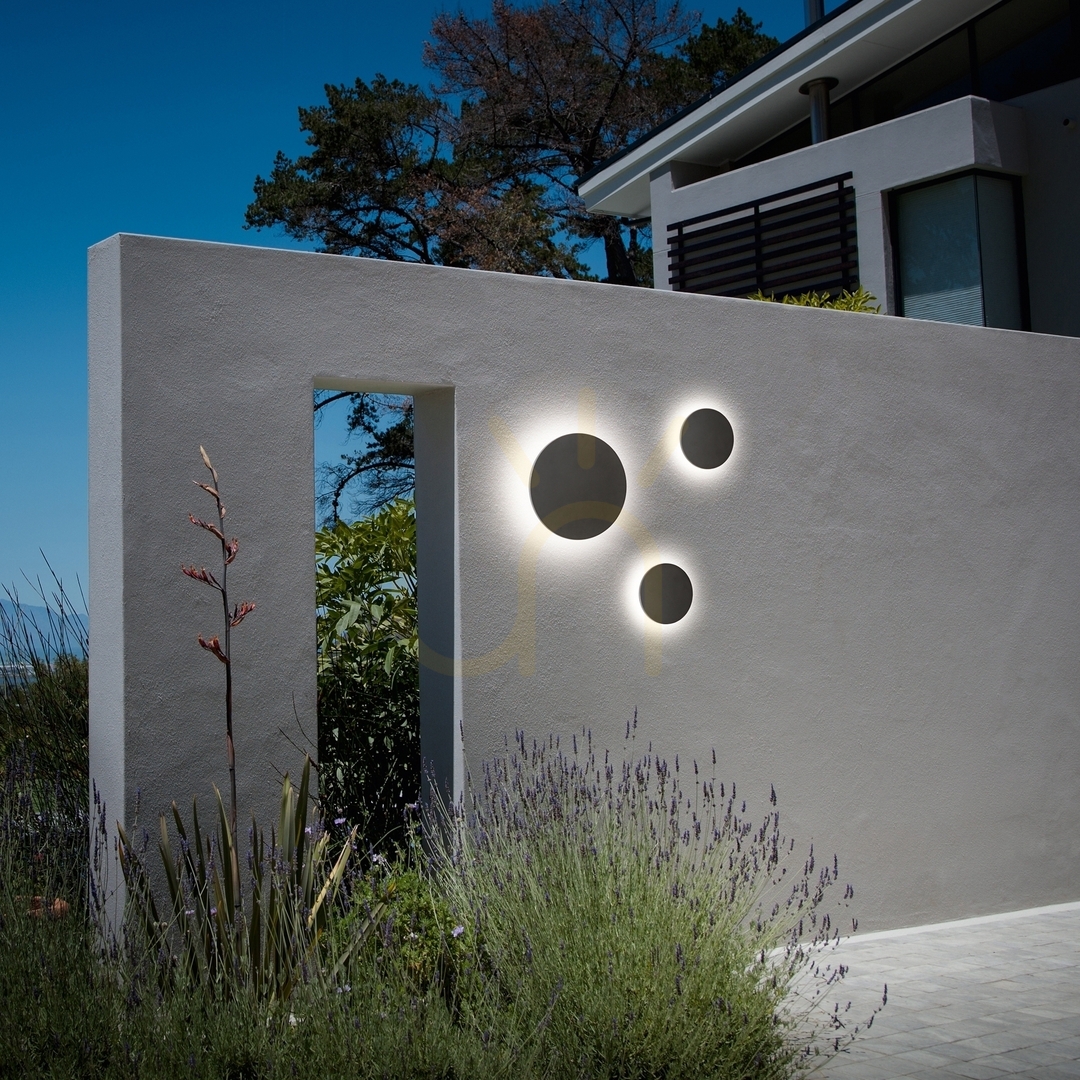 Utsikt Utomhus vägglampa Ideallux Punto AP D24 vit LED 12W 328522 Utomhus vägglampa Ideallux Punto AP D24 vit LED 12W 328522