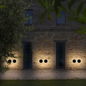 Vägglampa utomhus Ideallux Punto D30 antracit LED 16W metall 313566 small 2
