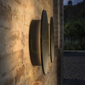 Vägglampa utomhus Ideallux Punto D30 antracit LED 16W metall 313566 small 3