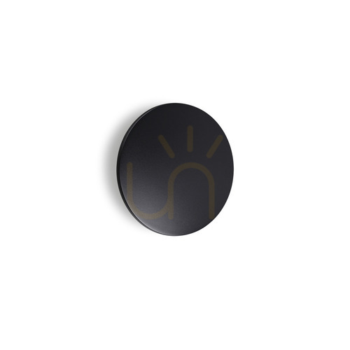 Kontrollera Utomhusvägglampa Ideallux Punto D30 svart LED 16W 328577